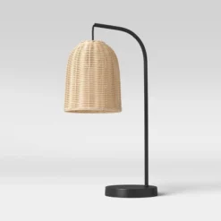 Addison Rattan Table Lamp Brown - Threshold™ -LumaHome GUEST d4c41b86 c440 4124 9baf f515f0f7cde8