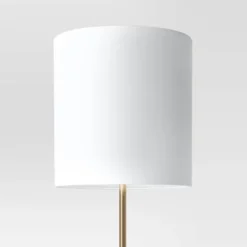 Modern Floor Lamp With Table Brass - Threshold™ -LumaHome GUEST de464318 84b3 4d1f a4b2 d32be74cbf6a