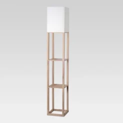 Alabaster Shelf Floor Lamp Light Brown - Threshold™ -LumaHome GUEST df99c542 8aed 4400 b673 647729a83bd4