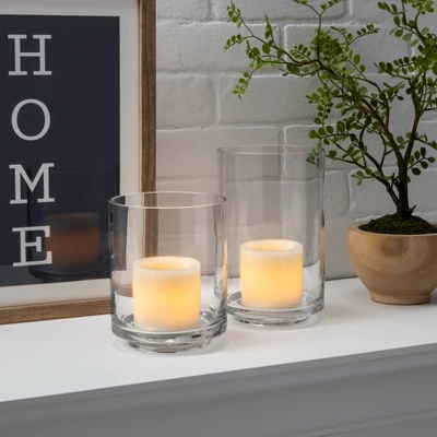 2pk 3" X 3" LED Flameless Black Wick Candle Cream - Threshold™ 3 2pk 3" X 3" LED Flameless Black Wick Candle Cream - Threshold™