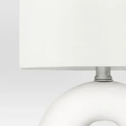 Abstract Ceramic Mini Table Lamp White - Threshold™ -LumaHome GUEST e060b615 0e7d 45e5 a0cf f6597ddf73ee