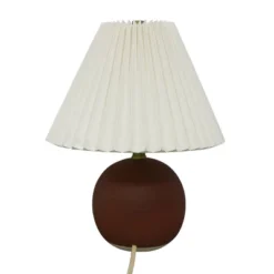 Oval Table Lamp With Pleated Shade (Includes LED Light Bulb) Red - Threshold™ Designed With Studio McGee -LumaHome GUEST e5143a64 39d0 4be9 a866 b25ebc7adbda
