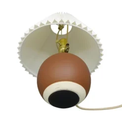 Oval Table Lamp With Pleated Shade (Includes LED Light Bulb) Red - Threshold™ Designed With Studio McGee -LumaHome GUEST e90ec3ad c080 47dd 8d10 8de186c583b9