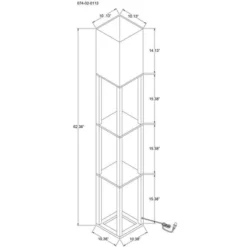 Shelf Floor Lamp - Threshold 12 Shelf Floor Lamp - Threshold -LumaHome GUEST eaa23a97 5d2c 45fc 9ff7 383954dcd796