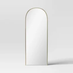 25"x65" Metal Tube Floor Mirror Gold - Threshold™ -LumaHome GUEST edcf462a b104 429a afc0 3cd075ea3801