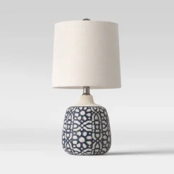 Assembled Ceramic Table Lamp Blue - Threshold™ -LumaHome GUEST eebdc7b4 b4c2 498c 8aa2 5c9883583dfe