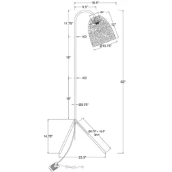 Seagrass Karina Tripod Floor Lamp Natural (Includes LED Light Bulb) - Threshold™ -LumaHome GUEST fa096d0b a838 4d0b a832 096d3504be5d