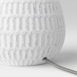 Ceramic Textured Table Lamp Base White - Threshold™ -LumaHome GUEST fc9f4ede e288 4863 a616 ae078ed887a0