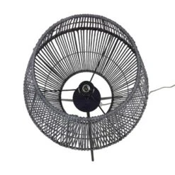 Diamond Tripod Floor Lamp Black With Rattan Shade (Includes LED Light Bulb) - Threshold™: Nautical Standing Illumination -LumaHome GUEST fdd99da4 1eb6 4ca9 8363 f65a40cfc09f