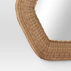 30"x33" Woven Wall Mirror - Threshold™ -LumaHome GUEST fecc4ff9 5813 48ed 9578 5d204e5658f5