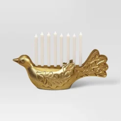 Cast Aluminum Bird Menorah - Threshold™ -LumaHome GUEST ffb422b9 d13b 4e1a b849 bcc17acef58a